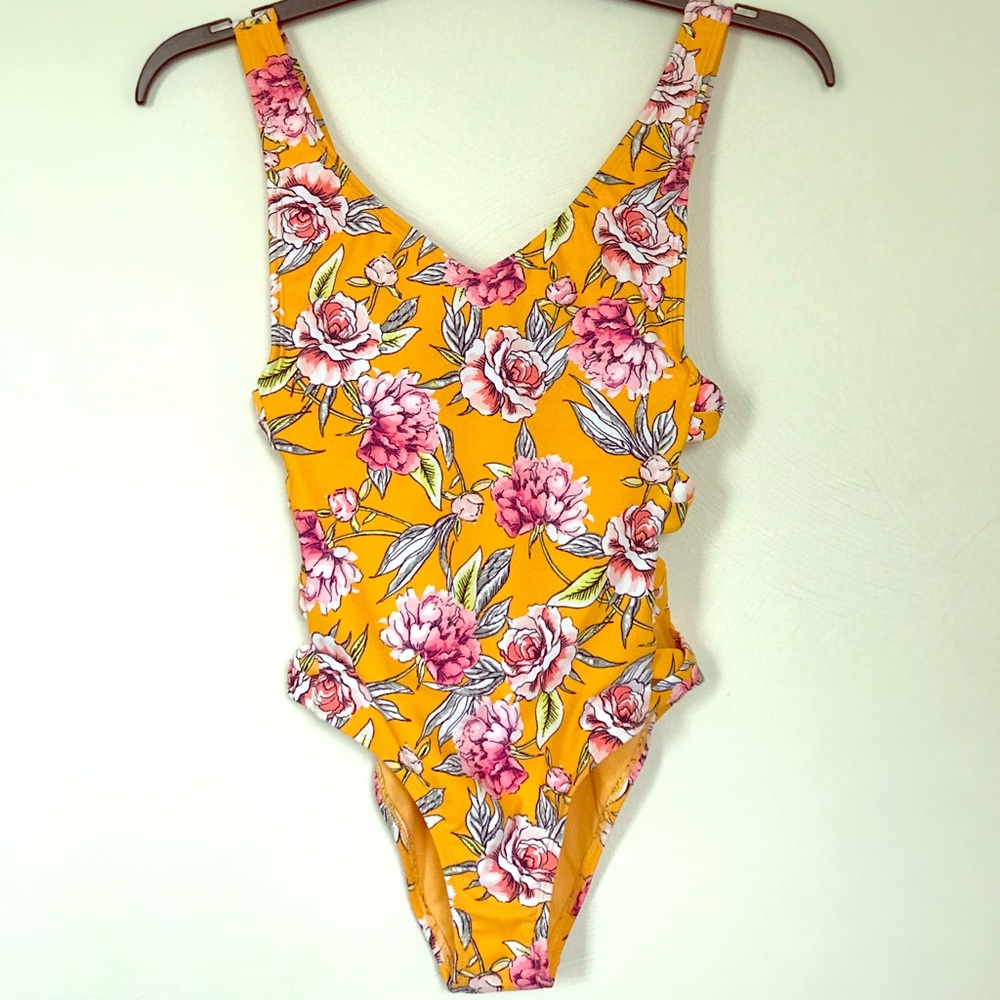 A one piece bathing suit